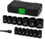 15 Pieces 1/2-inch Drive Shallow 12-point Metric Impact 11mm-32mm(shallow). Fixed Price $33.08.