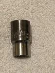 Mac Tools V213mmr, 13mm, 1/2' Drive, 12 Point Chrome Socket. Fixed Price $16.99.