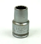 Husky 7/16" 12 Point Shallow Chrome Socket 1/2" Drive Underline Logo Ct1214 Usa. Fixed Price $4.00.