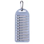 Torx Star 2" Power Drive Bit 10 Piece Set + Carabiner Case T10 15 20 25 27 30 40. Fixed Price $11.45.