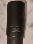 Performance Tool 29 Mm Axle Nut Impact Scket 1/2 Inch Drive Six (6) Point. Fixed Price $12.50.
