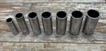 Mac Tools Xd Series 12 Pt 3/8 Drive Socket Set 1/2 -15/16 7 Pieces. Fixed Price $74.95.