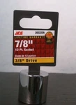 Ace 2022226 12 Pt. 7/8" Impact Socket, 3/8" Drive, Free Shipping. Fixed Price $10.00.