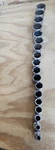 Snap-on Fsm61-fsm261 6-26 Mm 18 Piece 3/8" Drive 6-point Shallow Socket Set Usa. Fixed Price $240.00.