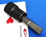 Snap-on 1/2" Drive Black 7/16" Flat Tip Screwdriver Bit Socket Psw284a New Blade. Fixed Price $30.00.