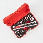 Tone Mix21620p Socket Ratchet Bit Set 6.35mm 1/4" Drive Red 18 Piece Tool Kit. Fixed Price $77.37.
