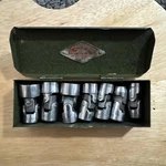 S-k Swivel Flex Joint Socket Set 7pc 3/8" Dr. 6pt 7/16 To 3/4" Vintage Usa Made. Fixed Price $42.50.