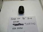 Snap On Imm342 3/4 Drive, 34mm Impact Socket Shallow 6 Point Usa. Fixed Price $36.00.