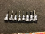 8 Pc. Snap On Tools 3/8" Drive Sae Standard Hex Bit Socket Set 1/8 208efay. Fixed Price $119.99.