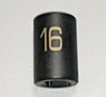 Matco Tools "adv" Cp16m6v, 1/2" Dr. 16mm. Impact Socket, Shallow, 6 Point. *dnr*. Fixed Price $18.49.