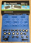 Grey Pneumatic 23pc 6pt Magnetic 1/4"dr Sae & Metric Impact Socket Set #9723g. Fixed Price $181.34.