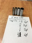 Snap-on Usa 1/2" Drive Deep Sae Socket Lot Of 4 1-1/16 13/16 5/8 1/2 Ts341. Fixed Price $34.99.