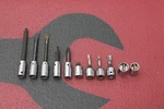 Snap On 1/4" Drive Philips Flat Clutch Screwdriver Socket Set Lot. Fixed Price $69.00.