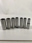 Craftsman 3/8 Dr. Set Of 7 Sae 6pt Deep Socket,43331-43337 Usa. Fixed Price $19.99.