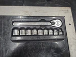10 Pc 3/8" Drive 12-point Metric Flank Low-profile Ratchet/ Socket Set. Fixed Price $220.00.