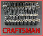 Craftsman Tools 44pc Short & Deep 3/8 Sae Metric 12pt Ratchet Wrench Socket Set. Fixed Price $75.84.