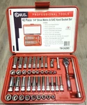 Genius Tools 42pc 1/4"dr Sae & Metric 12 Point Master Socket Tool Set Tw-242ms. Fixed Price $158.09.