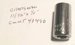 Craftsman 11/32" X 1/4" Dr Standard Socket - 6 Point Cmmt 43496 Free Shipping. Fixed Price $9.96.