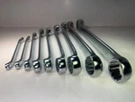 New Facom 56l Series 9pc 10 Offset Long Box End Sae Wrench Set 5/16" To 1-1/4". Fixed Price $125.00.