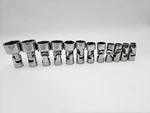 Snap-on Tools 12 Pc 3/8 Drive Sae Swivel Socket Set 5/16-1" Fs10-fs32-very Good. Fixed Price $325.00.