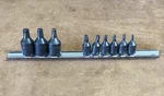 Chrome Vanadium Torx Bit Socket Set-9pcs,sizes Range T-50 ,,,,,,t-10 Metric. Fixed Price $17.50.
