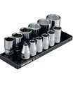 New Craftsman V-series Socket Set, Shallow Sae, 3/8 Inch Drive, 12 Piece. Fixed Price $49.99.