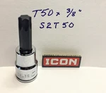 Icon T 50 X 3/8" Torx Socket S2t50 Free Usa Shipping. Fixed Price $11.96.