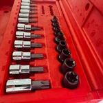Matco 21-piece Torx Set + 6-point Inverted *torx Impact Socket. Fixed Price $103.29.