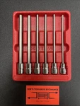 Snap On Tools 206efal 6pc 3/8"dr Sae Extra-long Hex Bit Socket Driver Set. Fixed Price $160.00.