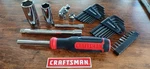 33 Pc Craftsman Tools Sockets,extensions And Accesories New. Fixed Price $35.00.