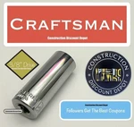 Craftsman Deep 6 Point 3/8" Drive Socket 19mm Cmmt44436 19 Mm. Fixed Price $9.86.