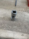 Snap On Tools 3/8" Drive 6pt 1/2" Sae Chrome Swivel Socket Fs16a. Fixed Price $19.96.