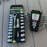 Lot 2 Pittsburgh Tools 21 Pc. Go-thru Socket Set (62305) & 9 Pc Wrench. Fixed Price $55.00.