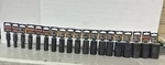 New Gearwrench 1/2 6pt Deep Impact Socket 19pc. 3/8 - 1-1/2 Size & Pn In Desc. Fixed Price $155.00.