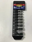 Gearhead Gh4243 3/8" Drive Metric Socket Set, 9-piece. Fixed Price $12.59.