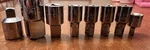 Craftsman 3/8" 1/2f-3/8m Drive Metric 8 Piece Socket Set. Fixed Price $13.59.