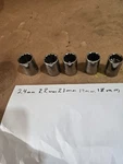 Craftsman 1/2 In Drive, 12pt. Metric Sockets 5pcs. Fixed Price $15.00.