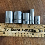 Vintage Wizard Socket Lot Made In The Usa Chrome. Fixed Price $41.24.