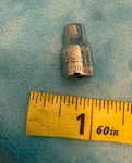 Snap-on Tools Usa Tmm6 1/4" Drive 6 Point Metric 6mm Shallow Chrome Socket. Fixed Price $12.95.