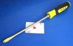 Snap-on 3/8" Flat Tip Hi-viz Instinct Soft Grip 15" Screwdriver Sgd10bhv New Usa. Fixed Price $57.95.