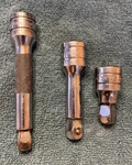 Vintage Snap On 3 Piece 1/2" Drive Extensions Sxwk5-sxw2-sxw3. Fixed Price $75.00.