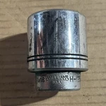 Williams H-1254 3/4" Drive 12pt Shallow Socket, Size 1-11/16" Chrome Usa. Fixed Price $20.00.