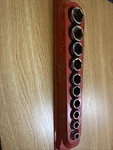 Snap-on Fs 10-pc. 5/16" - 7/8" Sae 3/8" Drive 6pt Point Shallow Socket Set. Fixed Price $95.00.