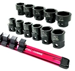 11pc 1/2" Drive Nano Low Profile Impact Socket Set Sae New Cal-hawk Pro. Fixed Price $38.99.