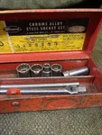 Vintage Wizard Tools H2932 Western Auto Socket Set Not Complete 5 Sockets. Fixed Price $55.00.