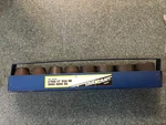 Vtg 70s Truecraft Japan Socket Set 1/2" Drive With Tray Black 43614 43628 Sae. Fixed Price $40.00.