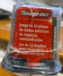 For Snap-on Tools 12pc 3/8" Drive Metric Semi-deep Impact Socket Set 212imfmsya. Fixed Price $225.00.
