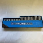 Vintage Cornwell Metric Deepwell Socket Set 13 Pc 3/8" Drive 6 Point. Fixed Price $135.00.