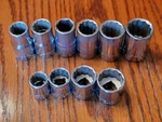 Craftsman 10 Piece Socket Set Metric. Usa Made 12 Point. Fixed Price $22.00.