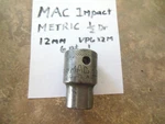 Mac Tools Usa 6 Point 1/2" Drive 12mm Shallow Impact Socket Vp6 Metric.. Fixed Price $16.99.